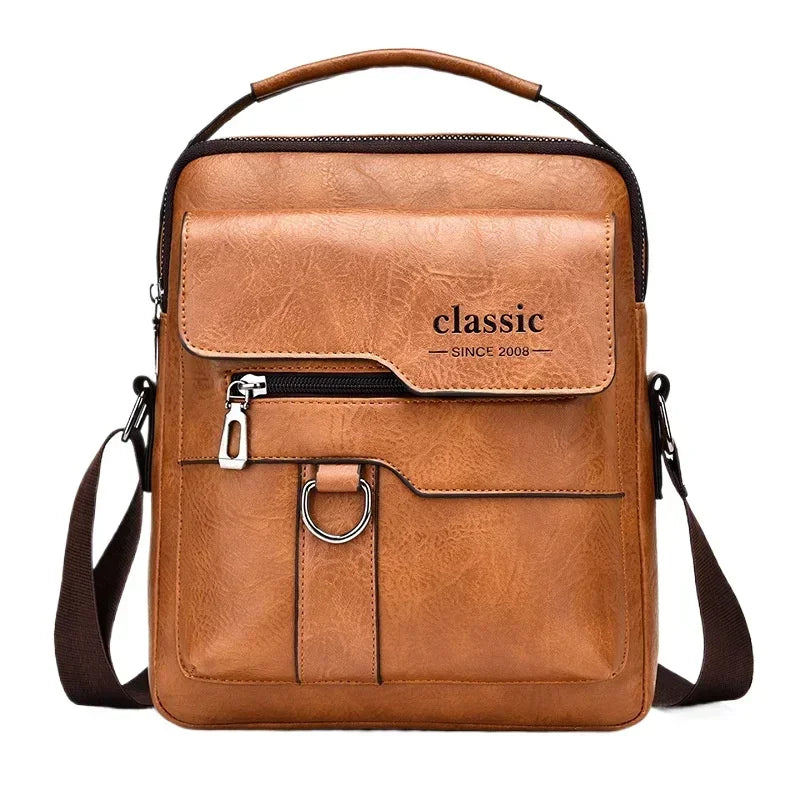 Bolso Crossbody Hombre Gran Capacidad - Tote Casual PU