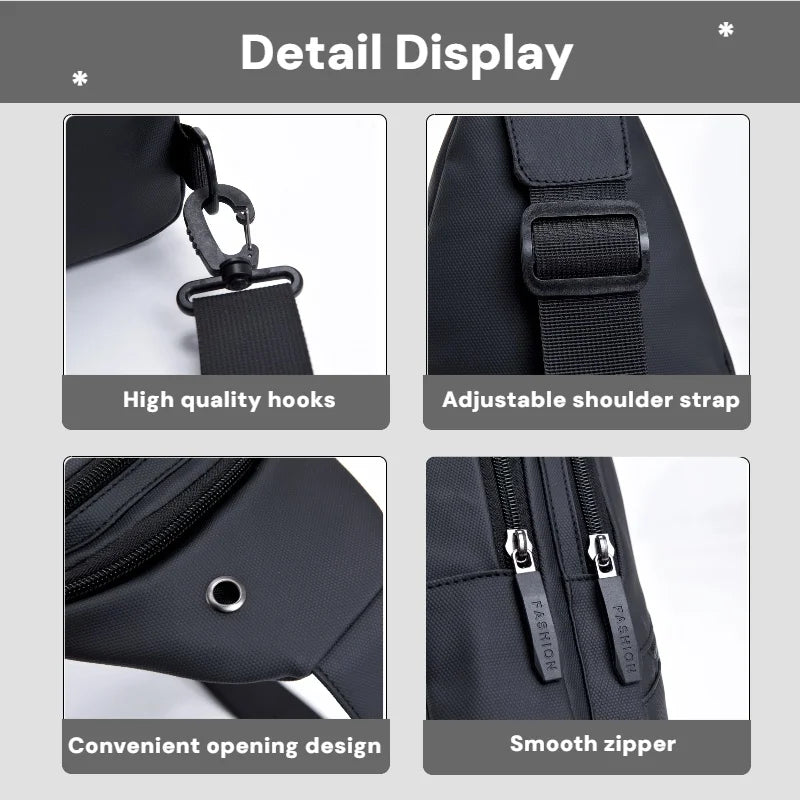 Bolso Pecho Hombre Unixinu - Crossbody Ajustable Oxford