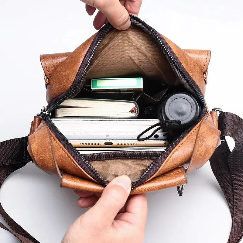 Bolso Crossbody Hombre Vintage - Business Flap Ultraligero