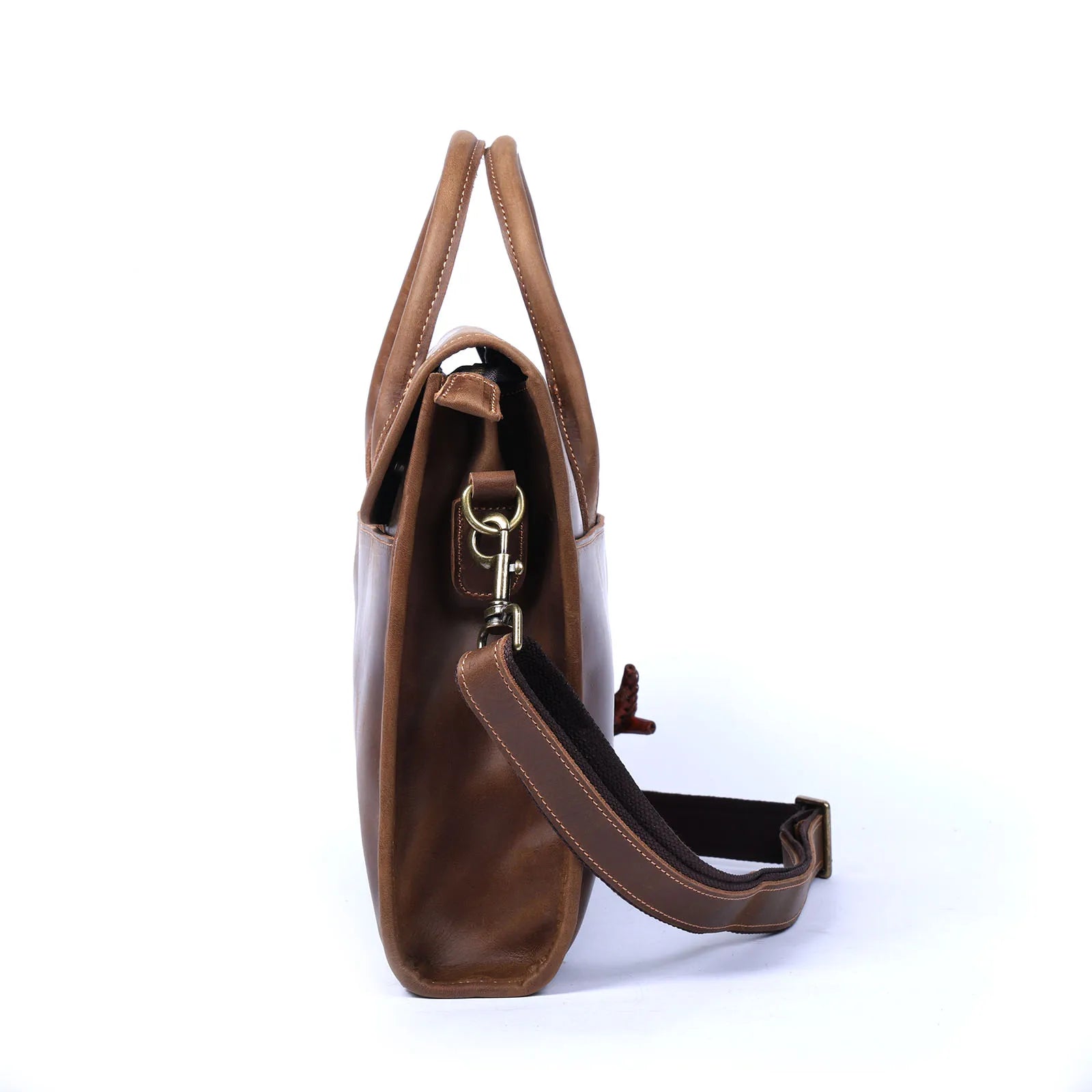 Maletín Cuero Genuino Hombre 14" - Vintage Crazy Horse